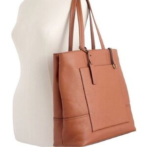 J. Crew Cognac Leather Tote